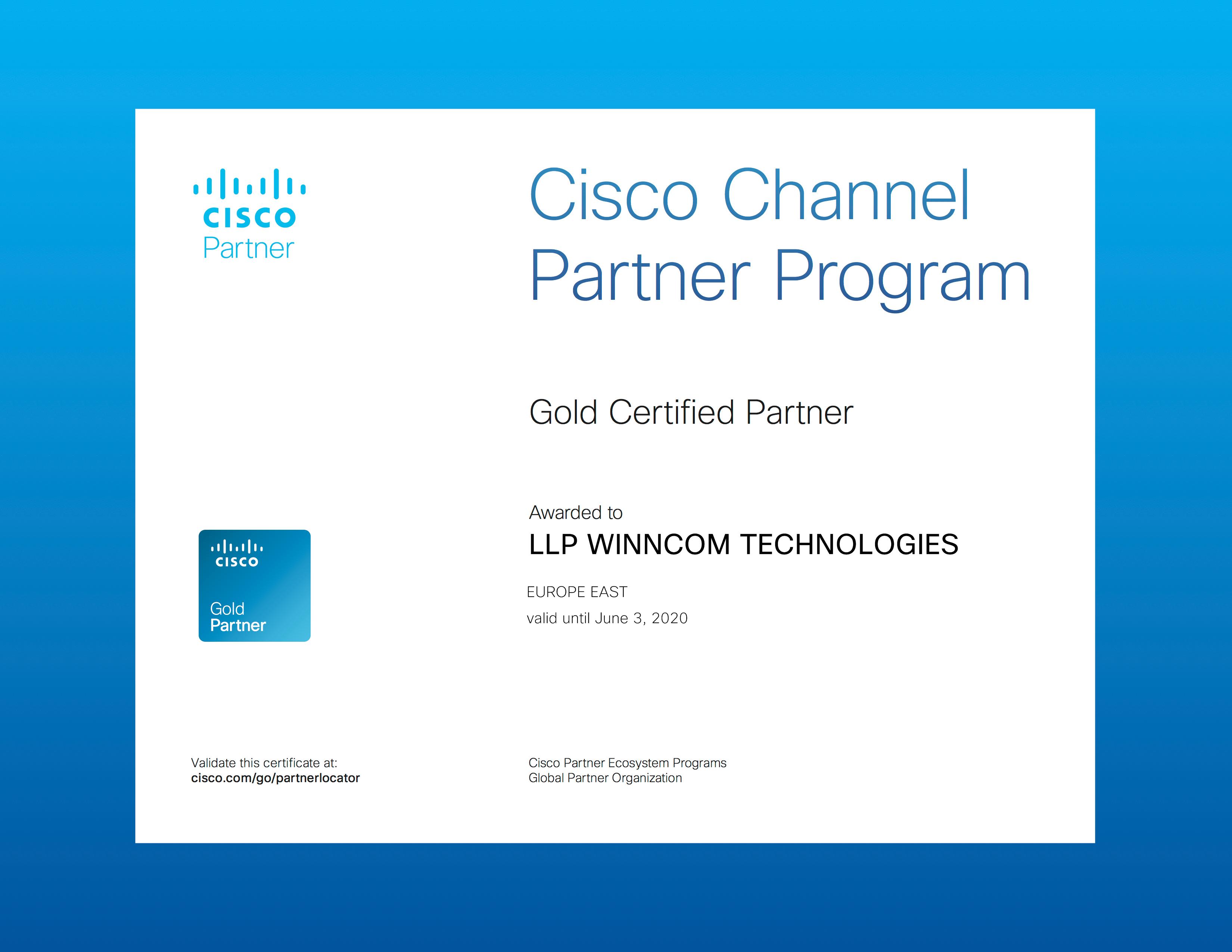 Winncom  Cisco Gold Partner